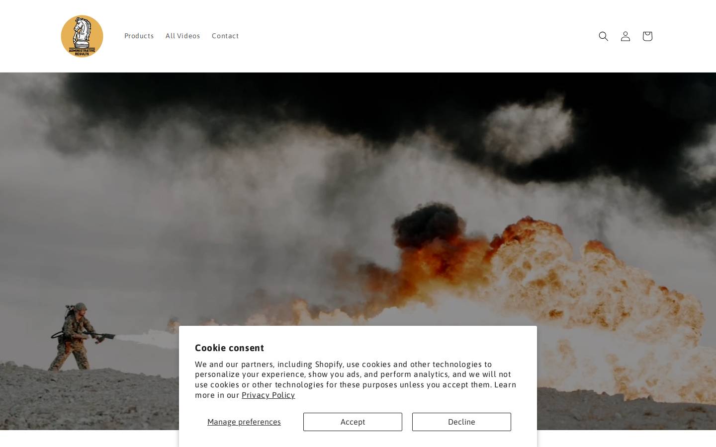 administrative-results.com homepage screenshot
