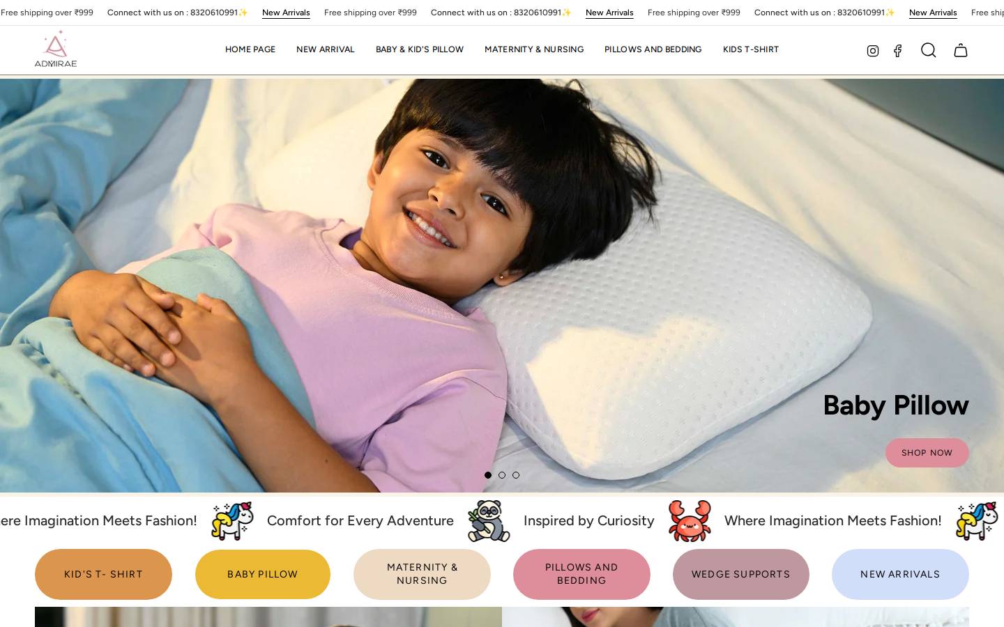 admirae.co homepage screenshot