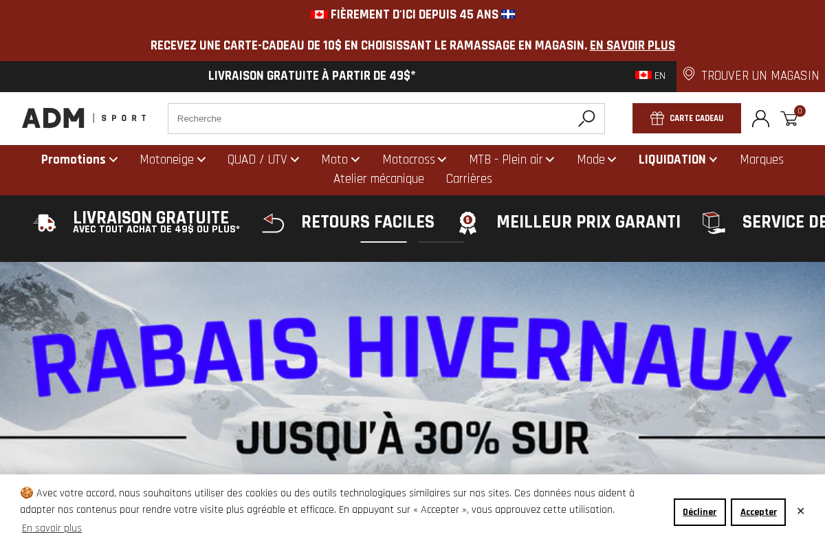 admsport.com homepage screenshot