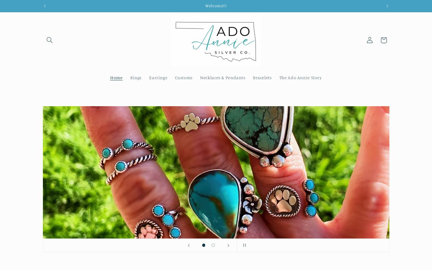adoanniesilver.com homepage screenshot