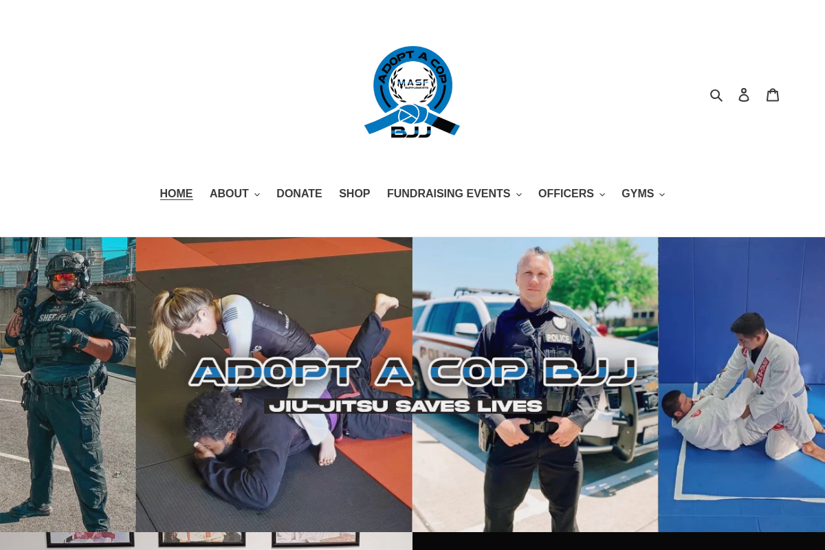 adoptacopbjj.org homepage screenshot