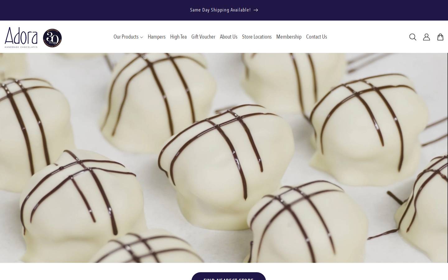 adora.com.au homepage screenshot