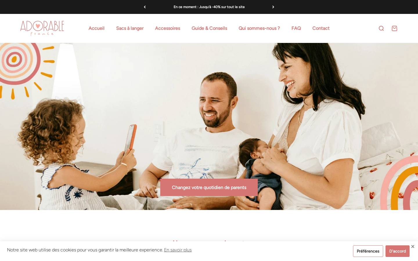 Adorable homepage screenshot