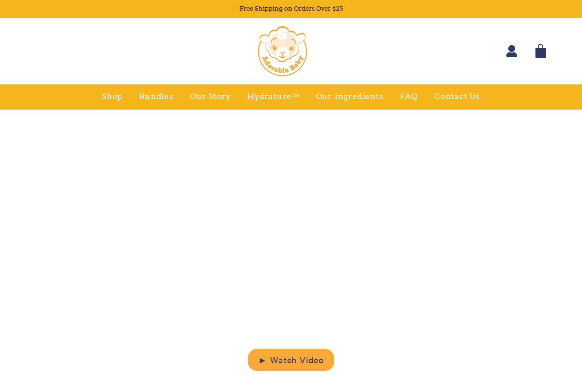 adorablebabyus.com homepage screenshot