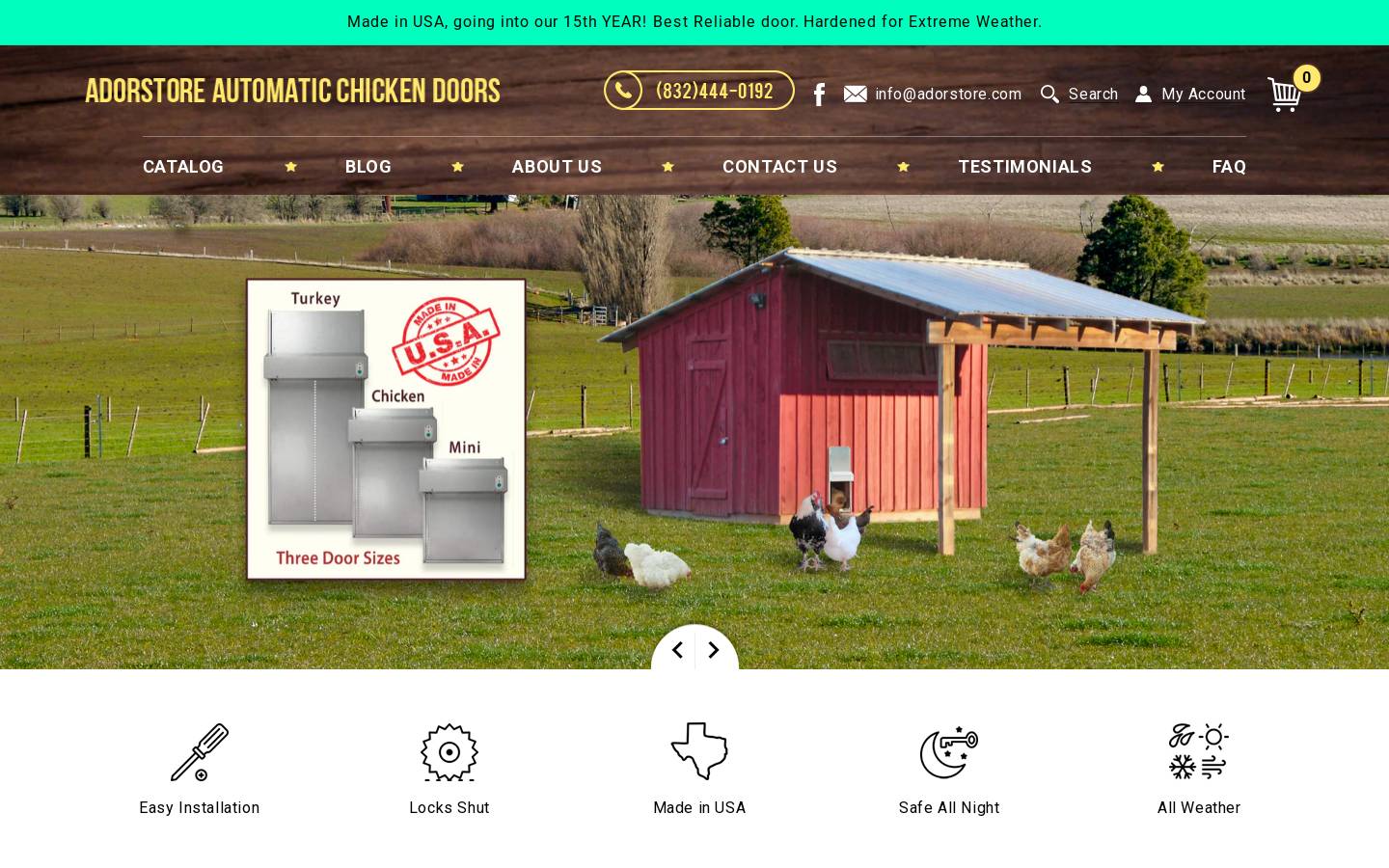 adorestore.com homepage screenshot