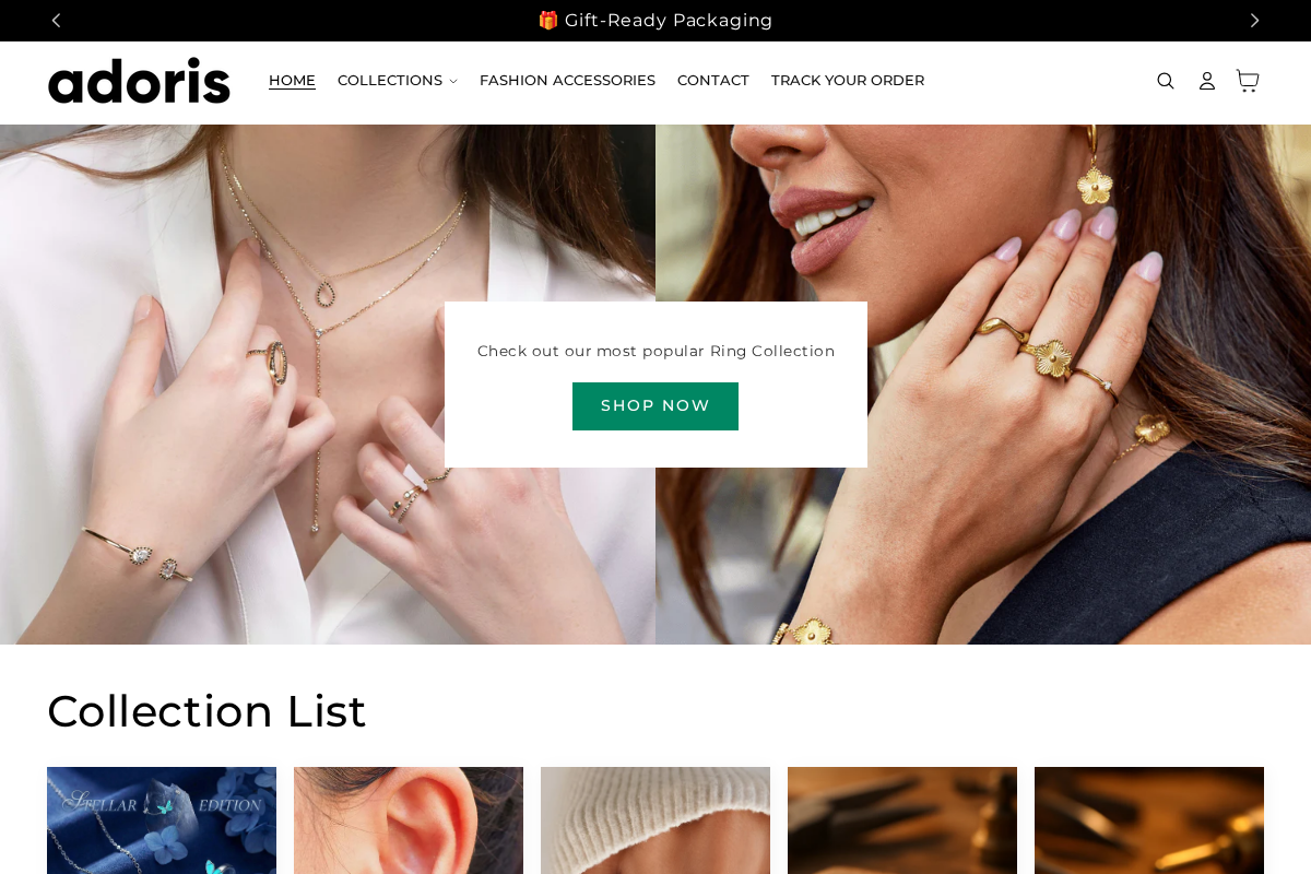 Adoris homepage screenshot