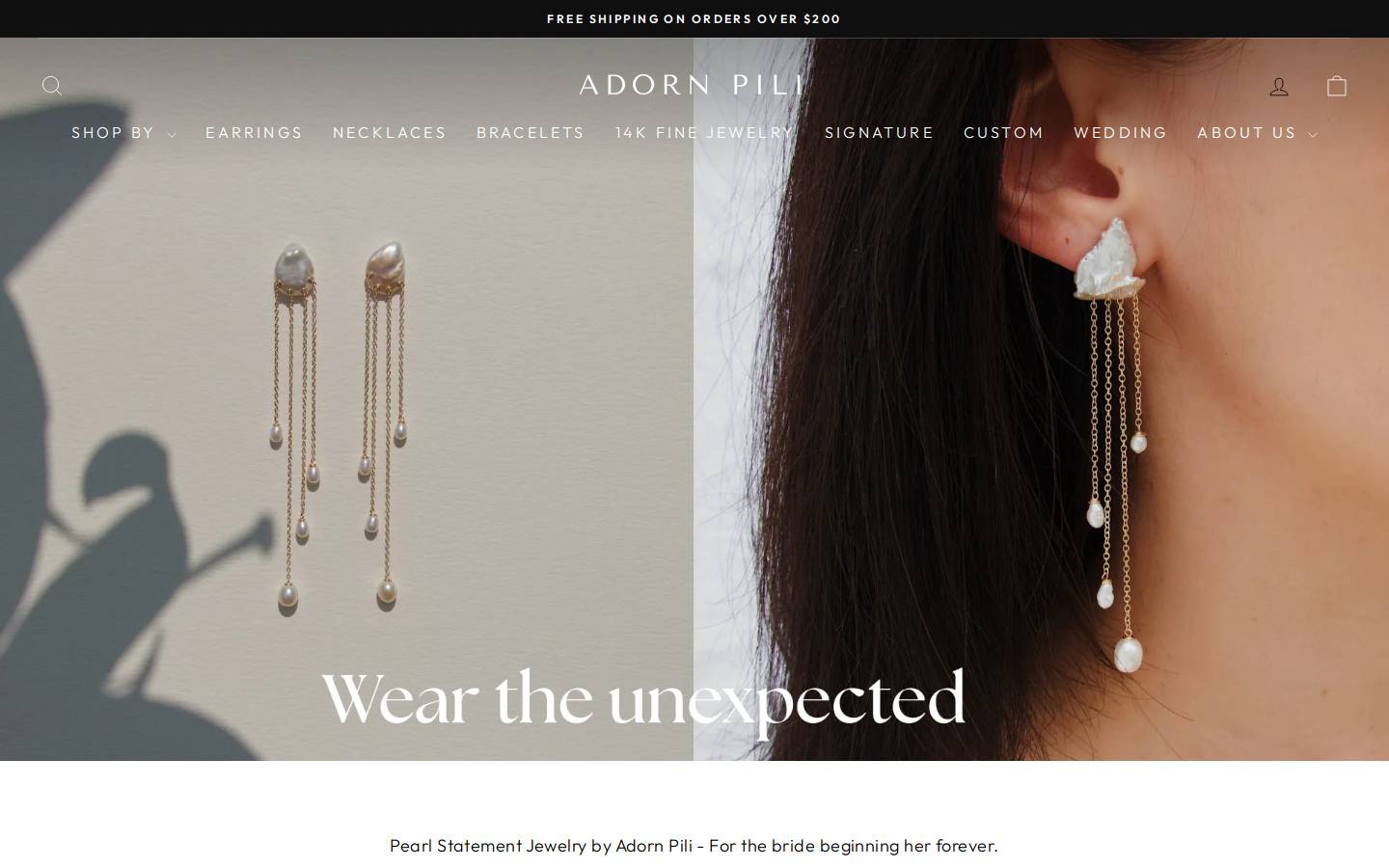 adornpili.com homepage screenshot