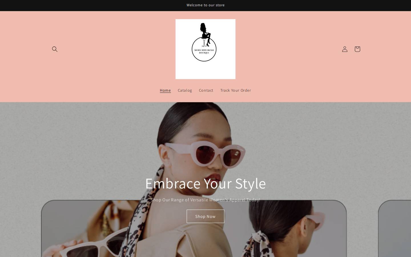 adornwithgrace.com homepage screenshot