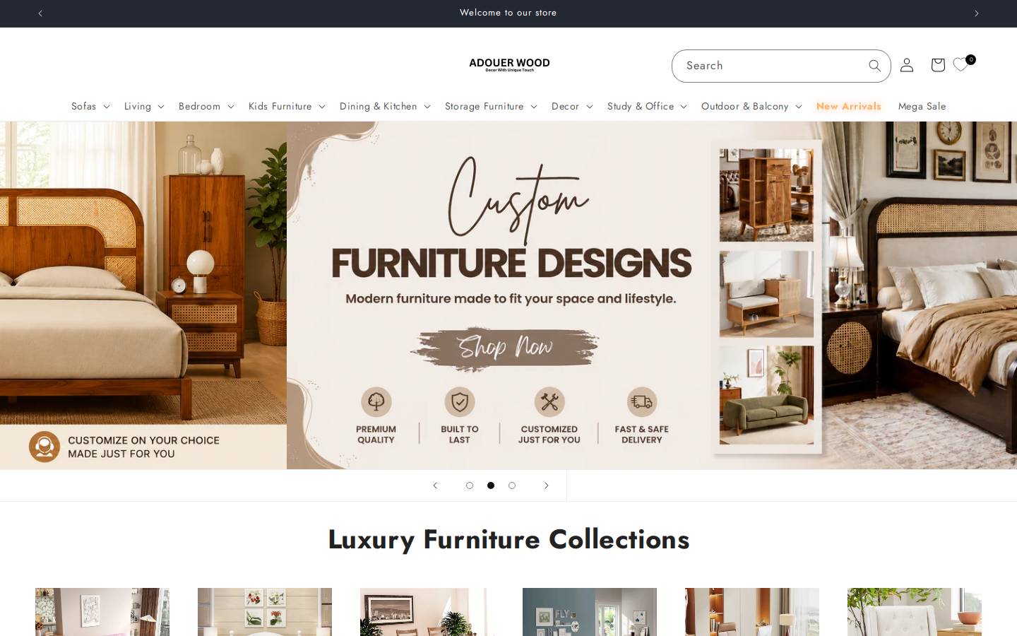 Adouerwood homepage screenshot