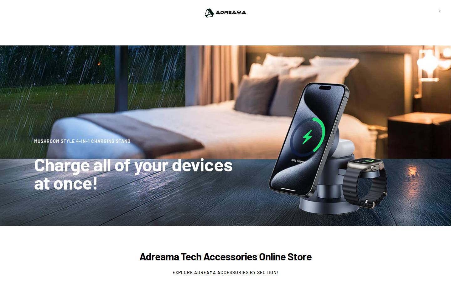 Adreama homepage screenshot