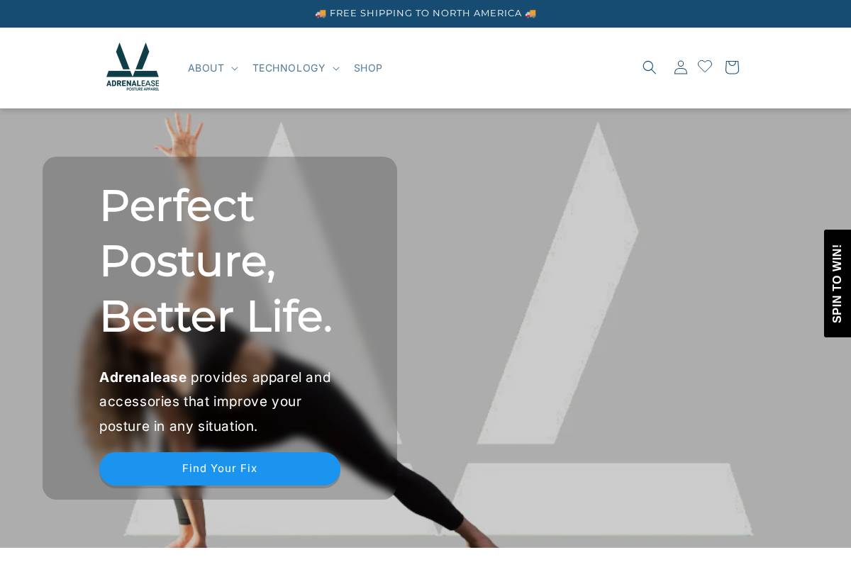 adrenalease.com homepage screenshot