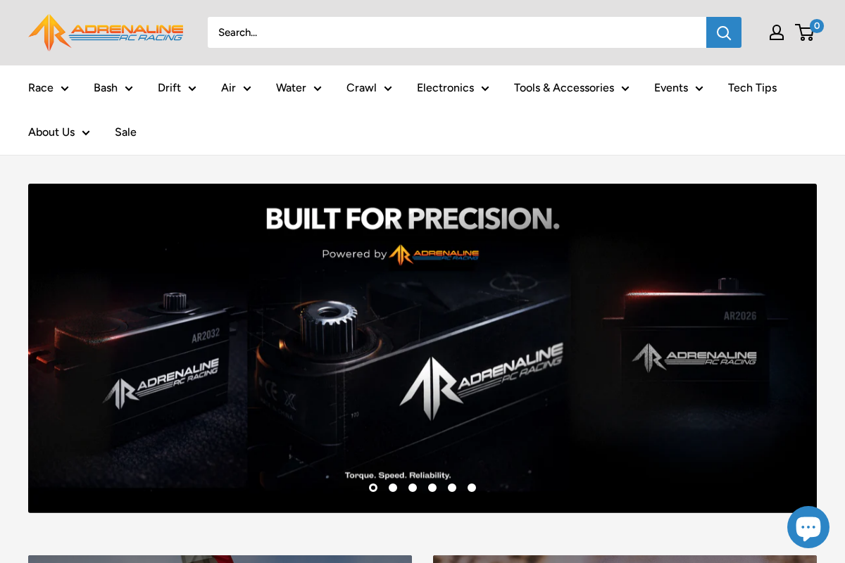 Adrenaline RC Racing homepage screenshot