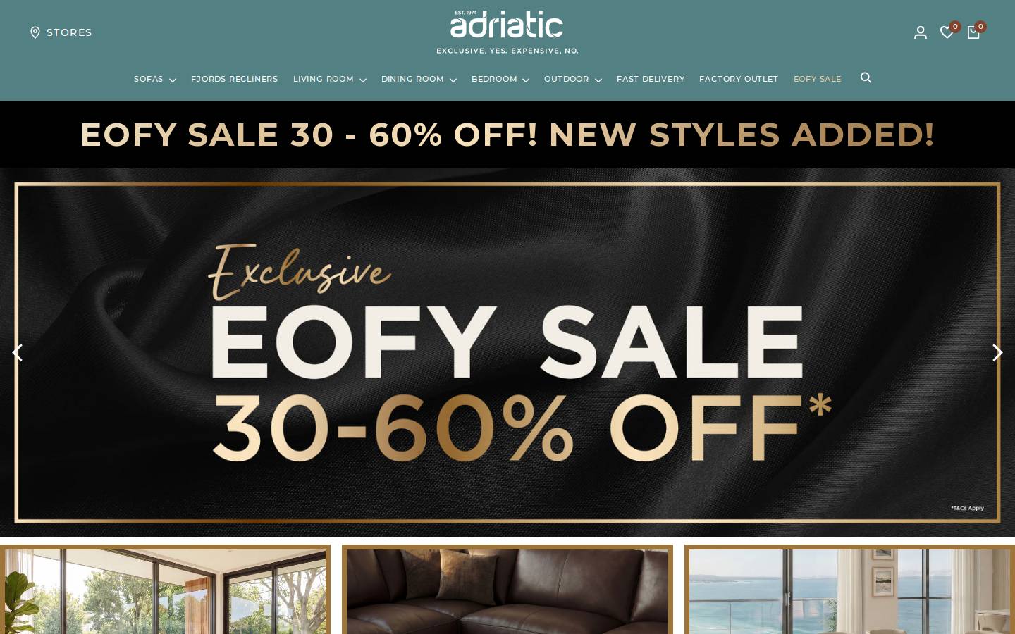 Adriatic homepage screenshot