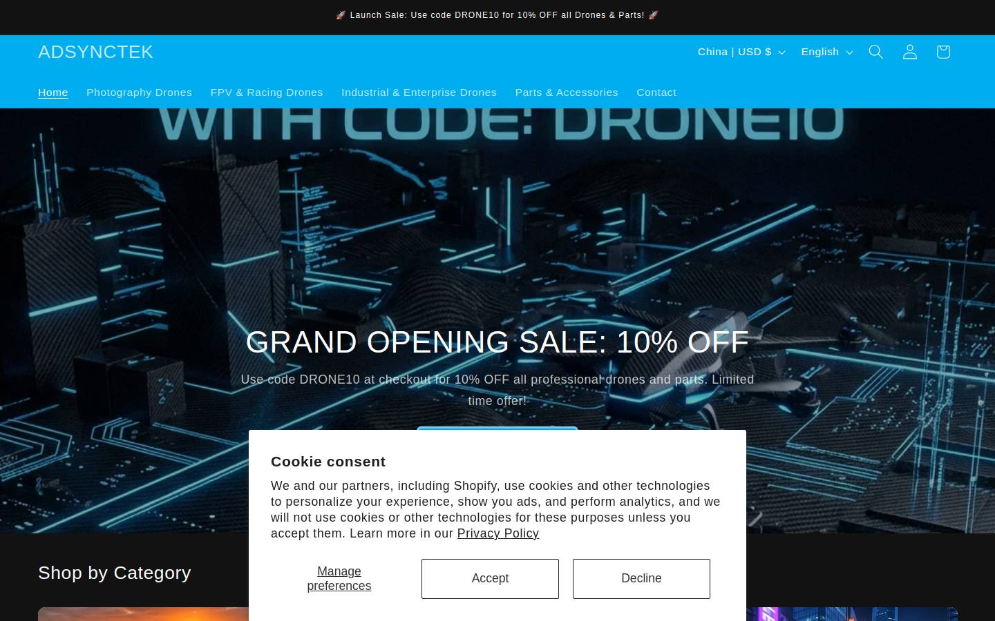 adsynctek.com homepage screenshot