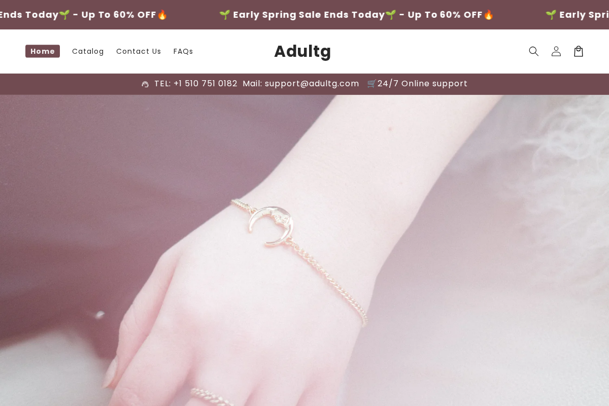 Adultg homepage screenshot