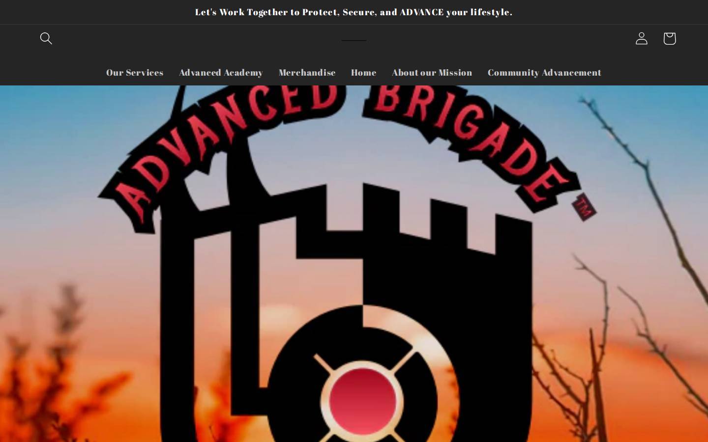 advancedbrigade.com homepage screenshot