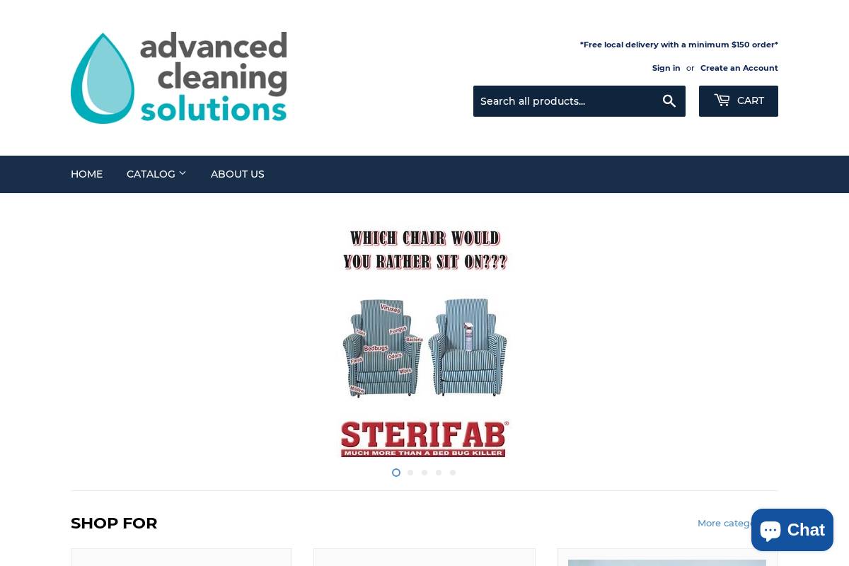 advancedcleaningsolutions.co homepage screenshot