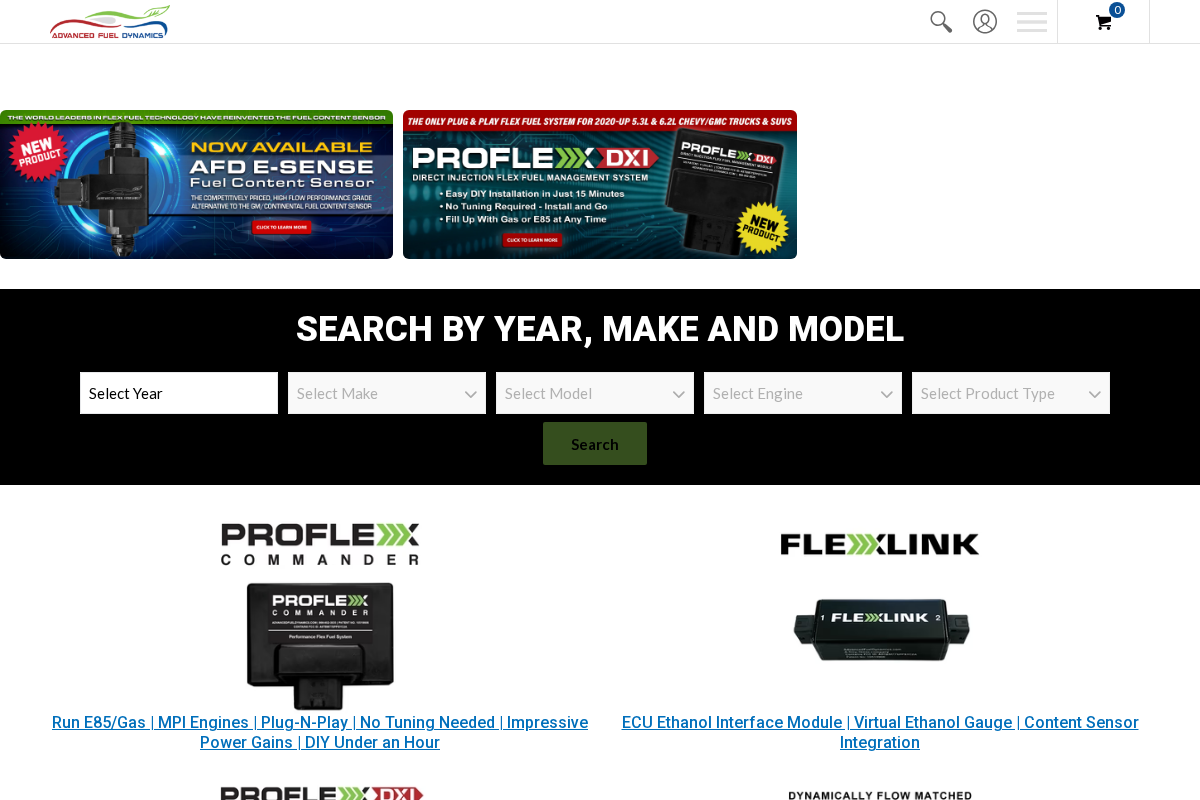 Advanced Fuel Dynamics homepage screenshot
