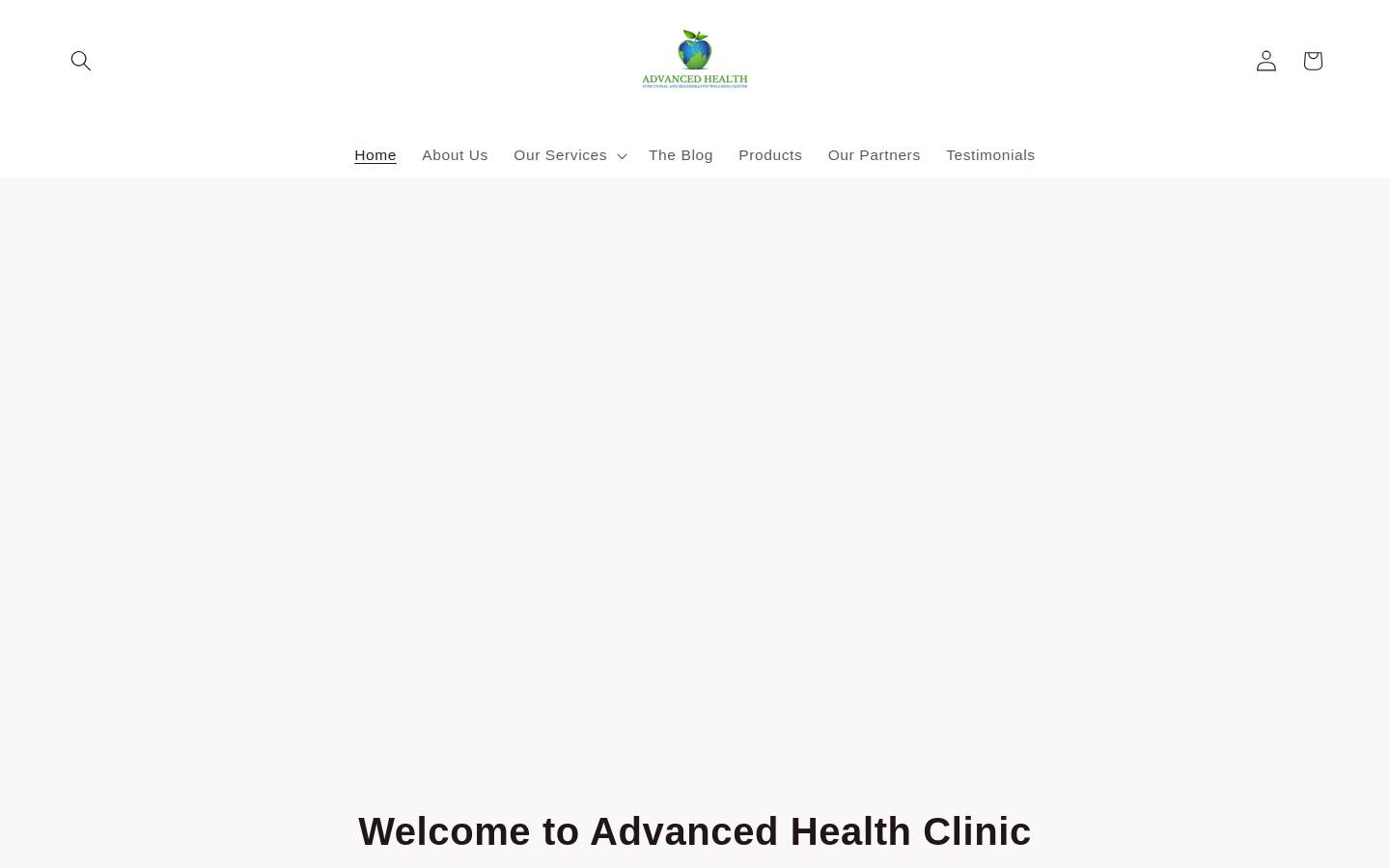 advancedhealthmed.com homepage screenshot