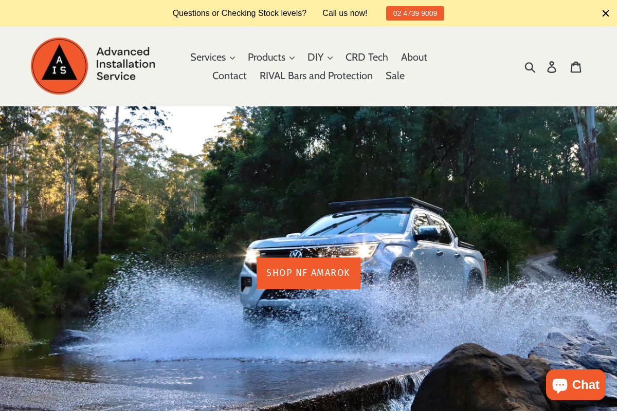 advancedinstalls.com.au homepage screenshot