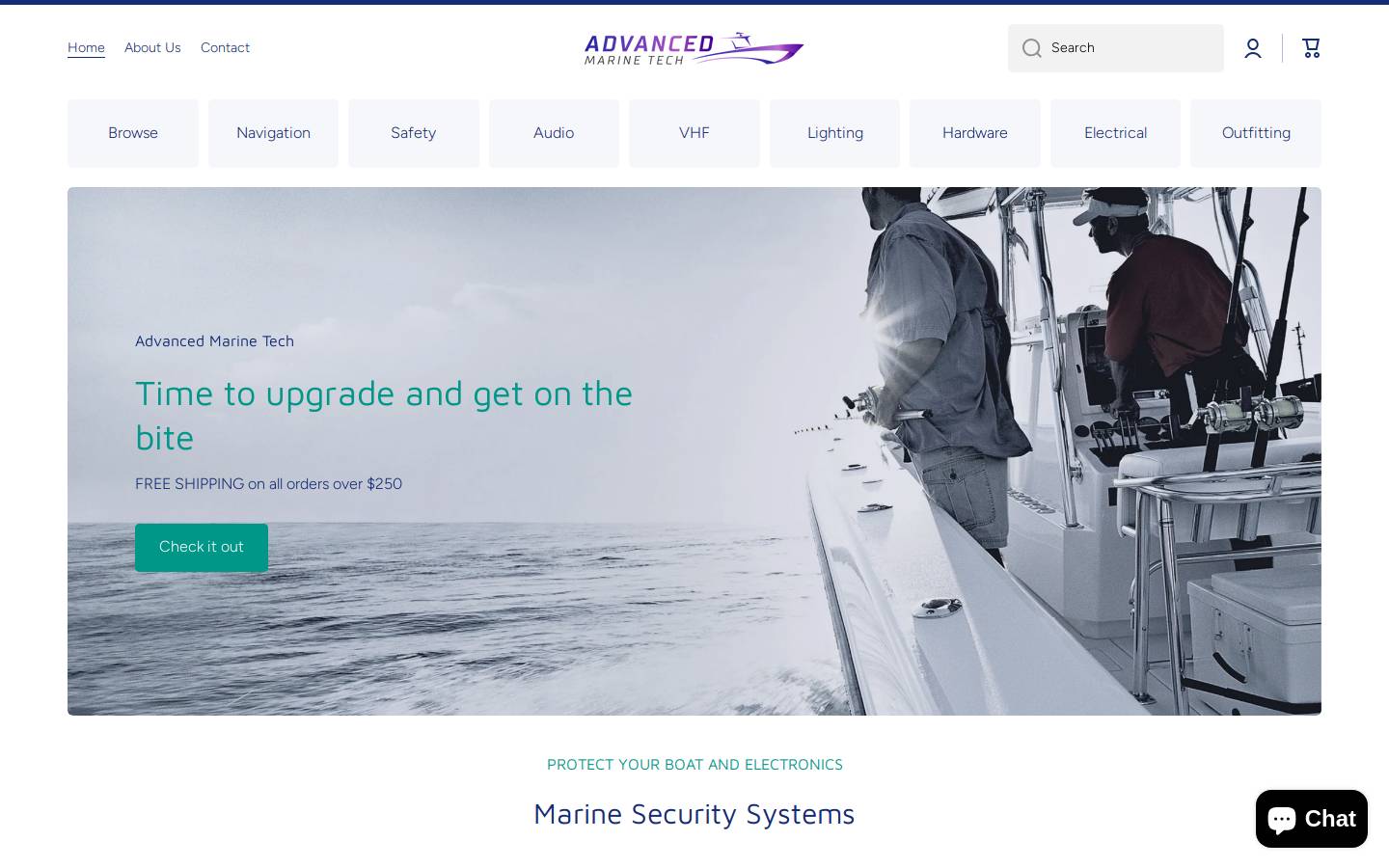 advancedmarine.store homepage screenshot