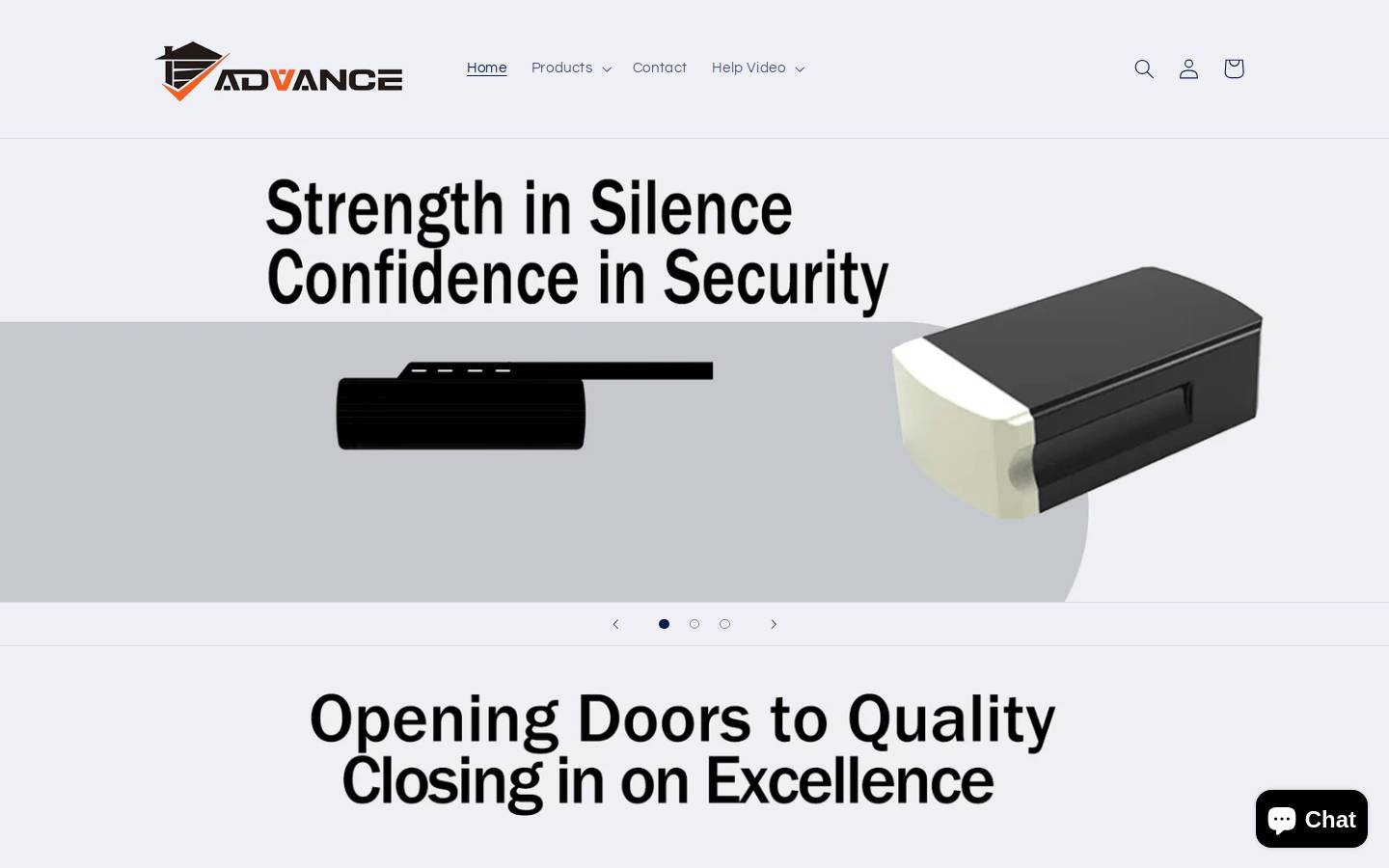advancedoorsandwindows.com homepage screenshot