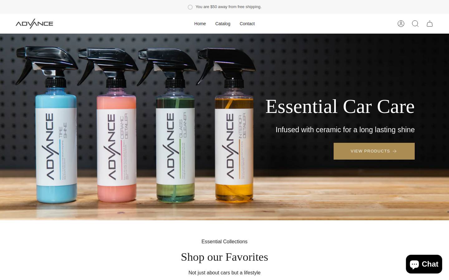 advancelifestyleco.com homepage screenshot