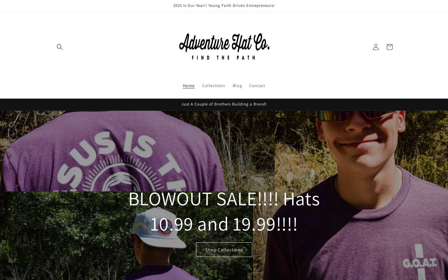 adventurehatco.com homepage screenshot