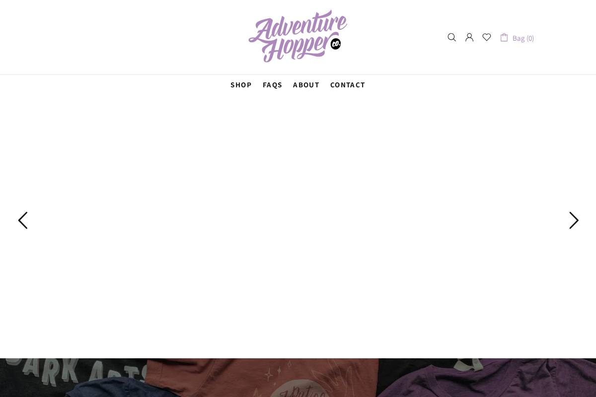 adventurehopper.com homepage screenshot