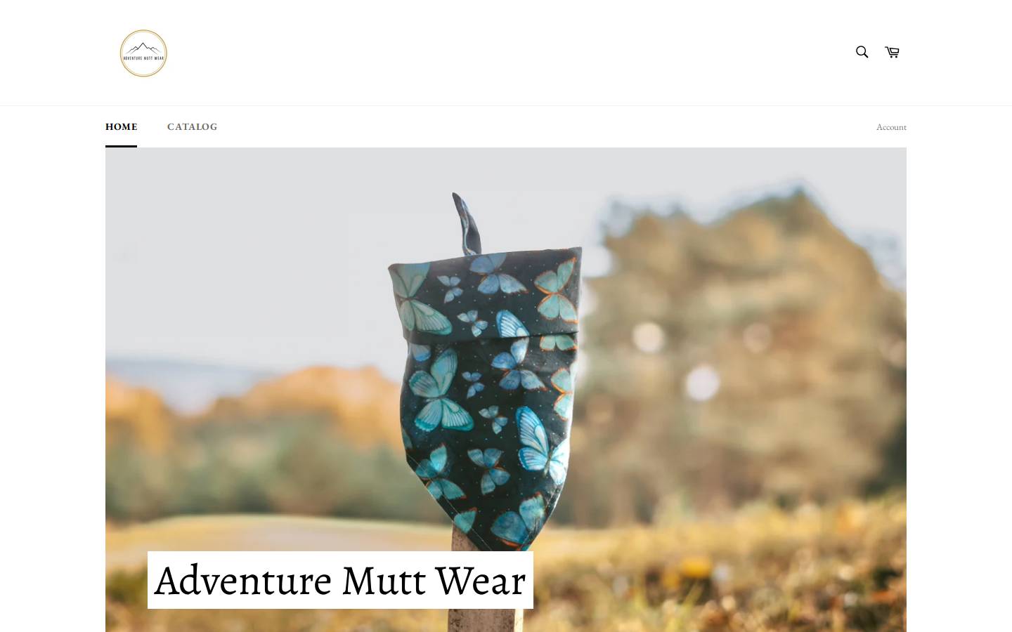 adventuremuttwear.com homepage screenshot
