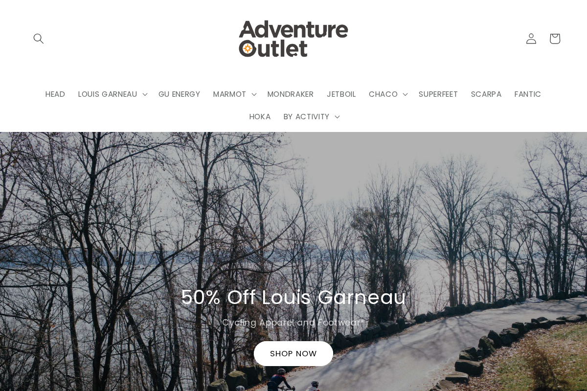 Adventure Out homepage screenshot