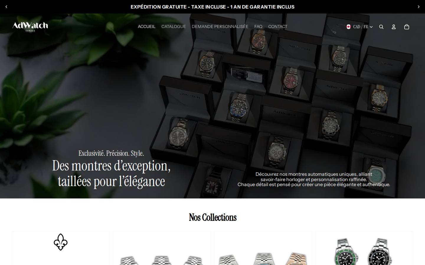 Adwatch homepage screenshot