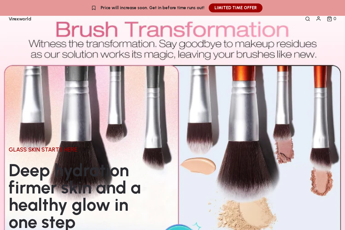 Virexworld homepage screenshot