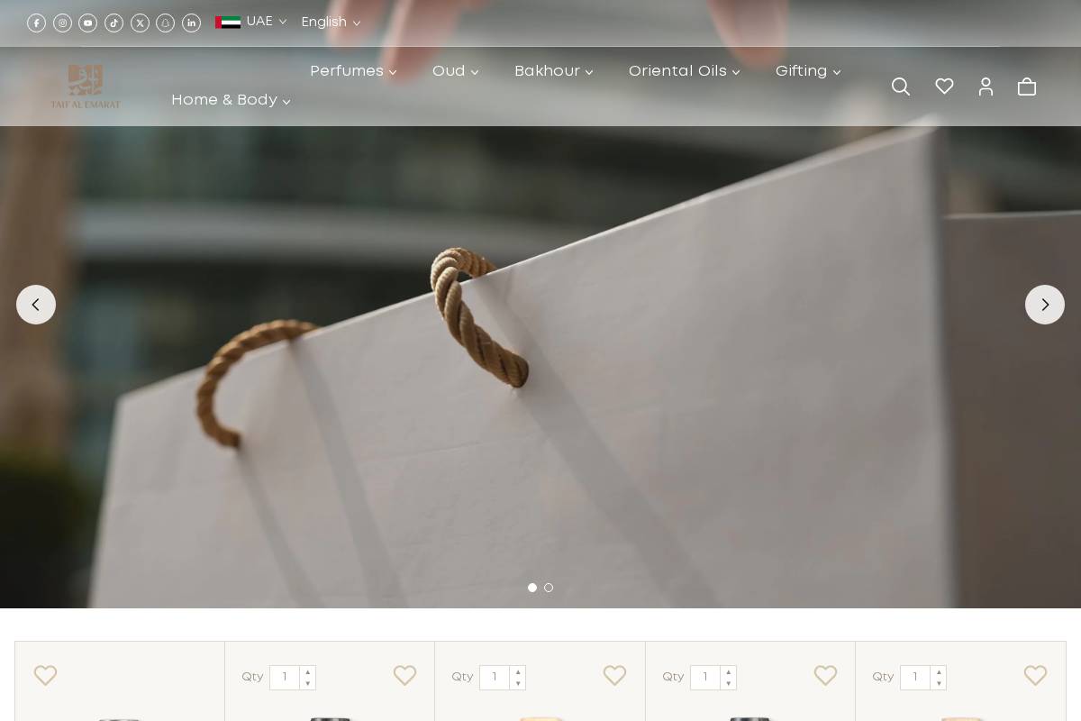ae.taifalemarat.com homepage screenshot