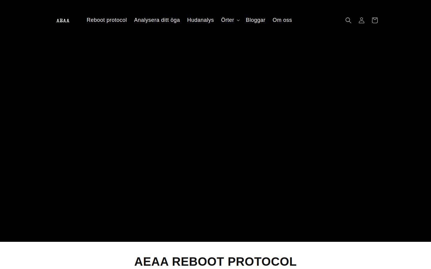 aeaa.se homepage screenshot