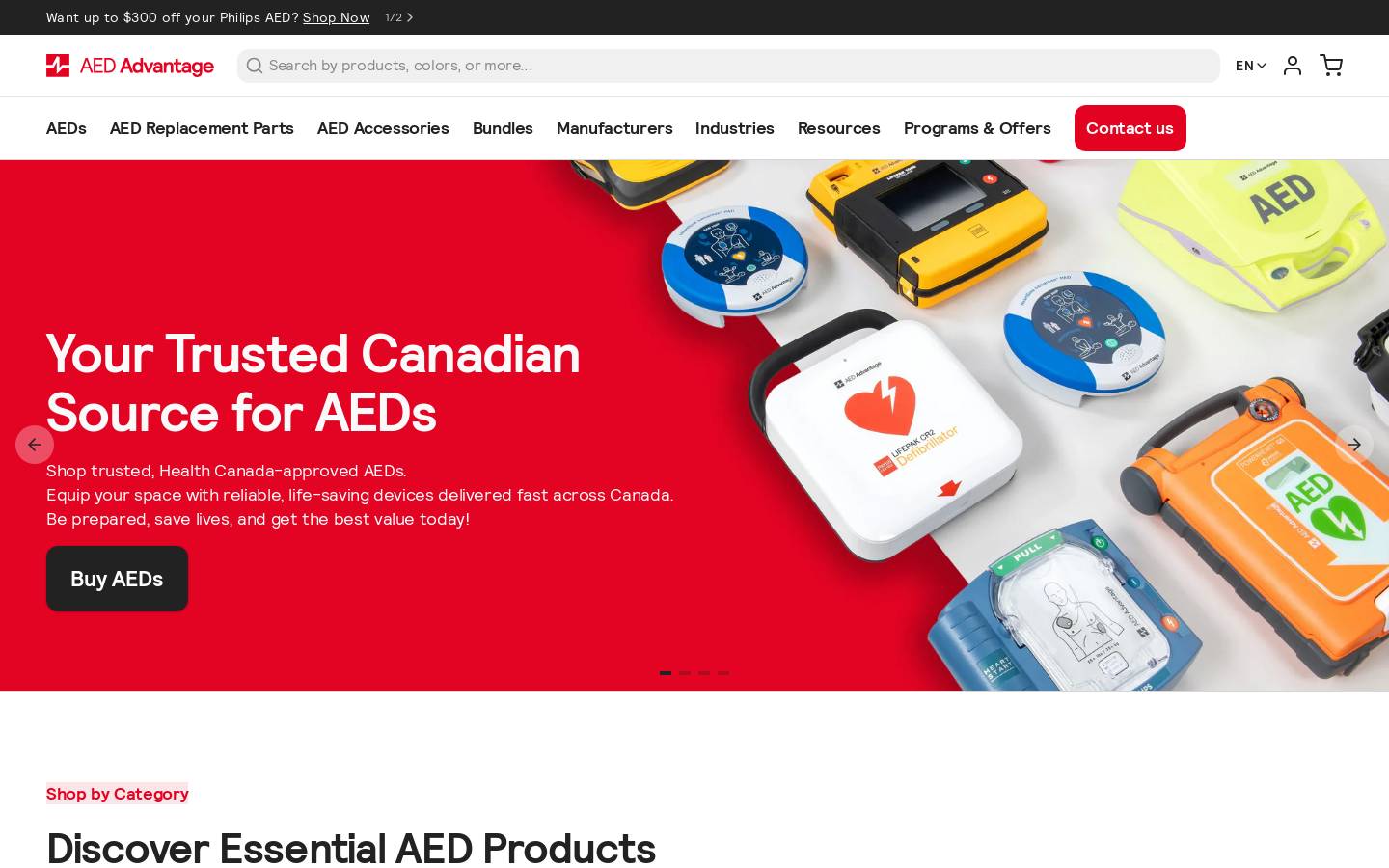 aedadvantage.com homepage screenshot