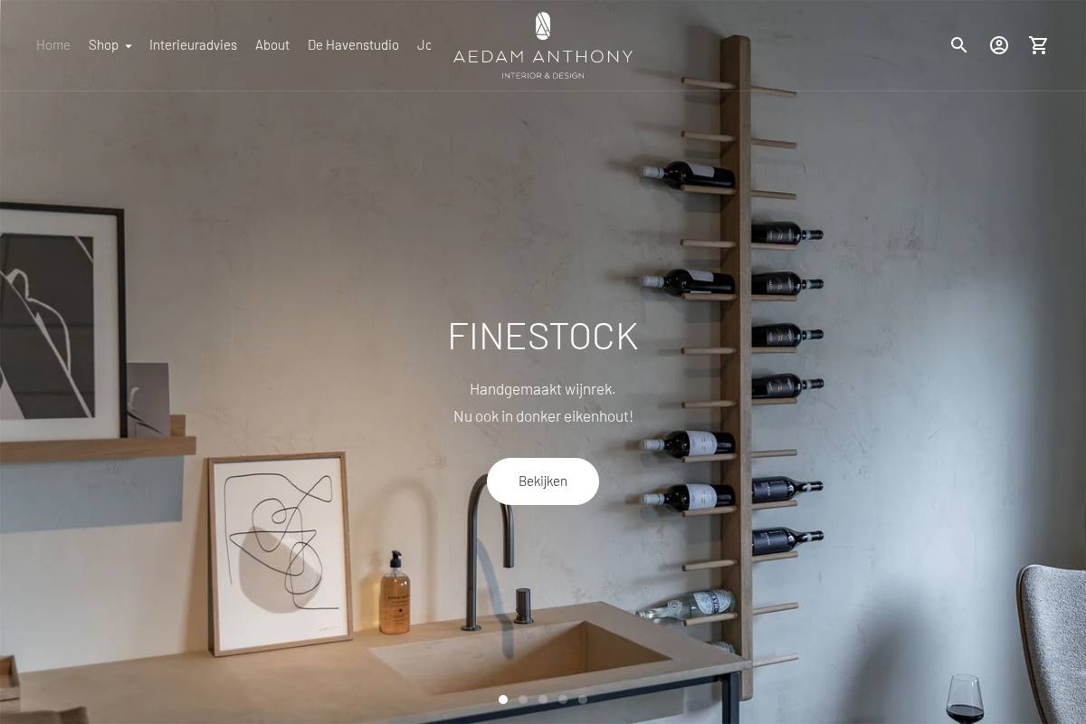 aedamanthony.nl homepage screenshot