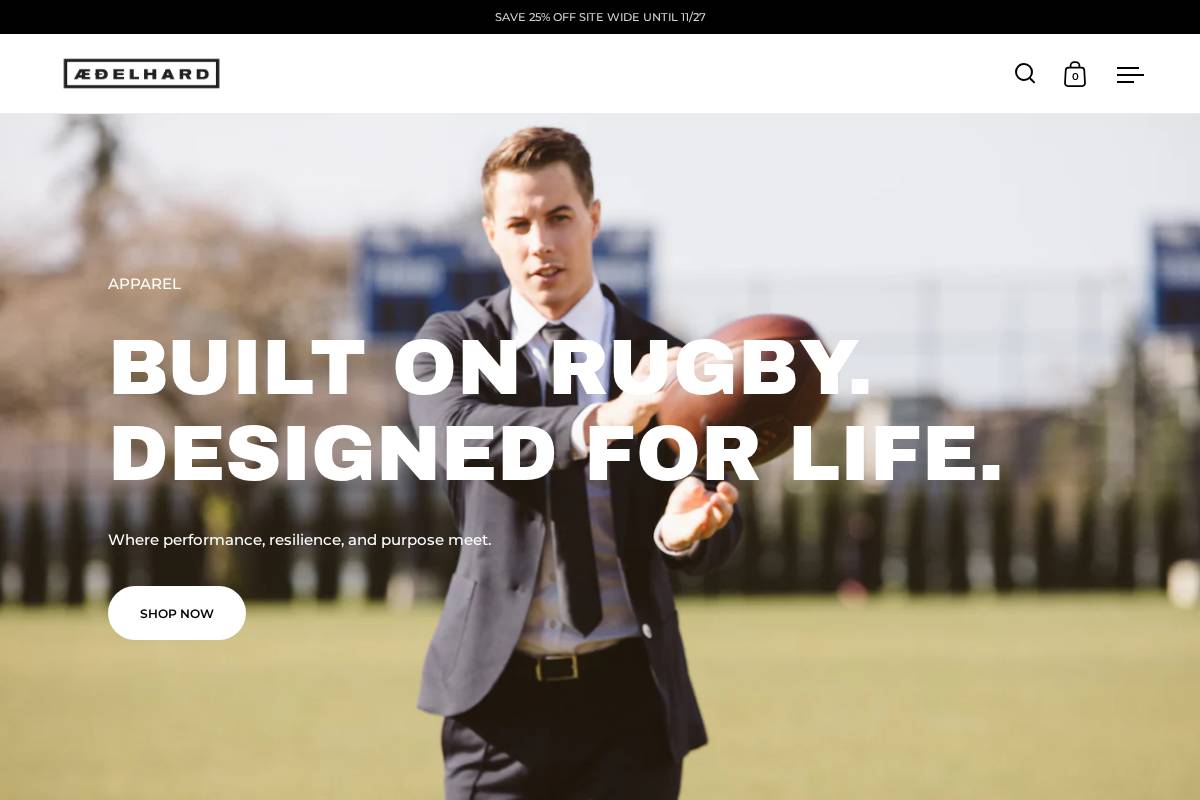 aedelhard.com homepage screenshot