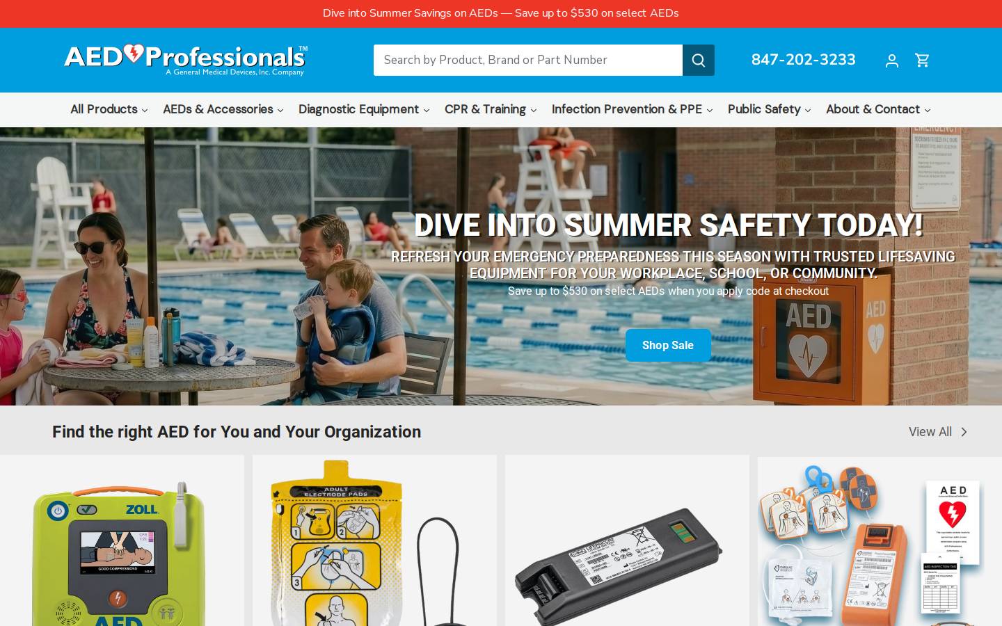 aedprofessionals.com homepage screenshot