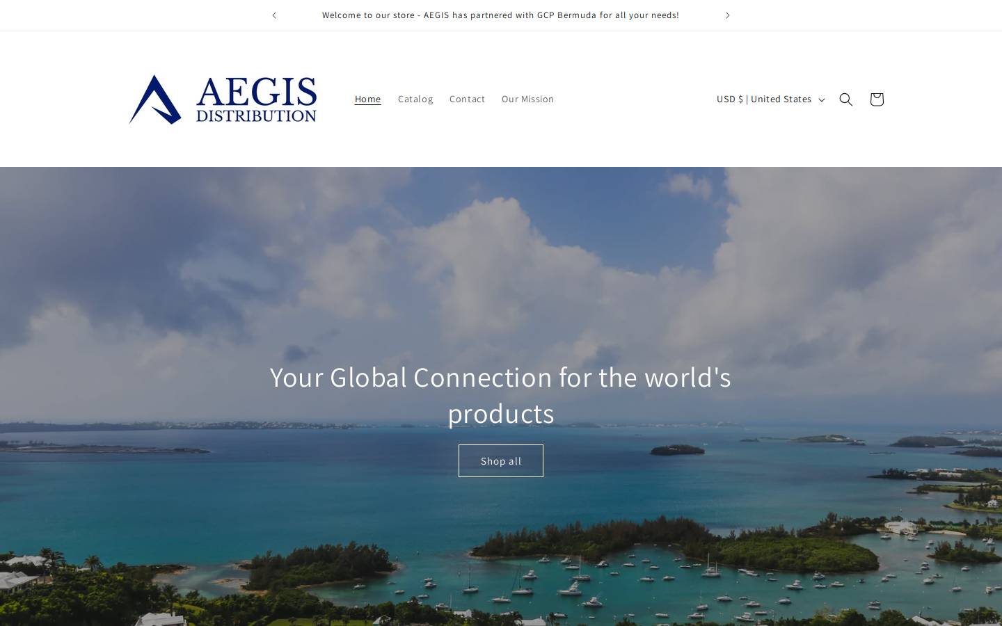 aegisdist.com homepage screenshot