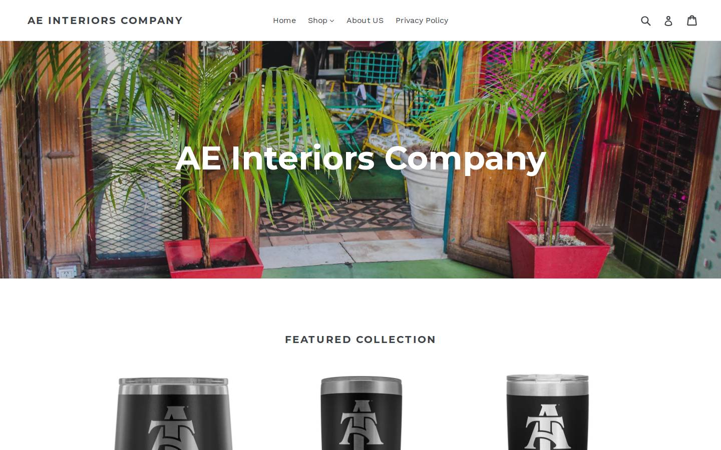 aeinteriorscompany.com homepage screenshot