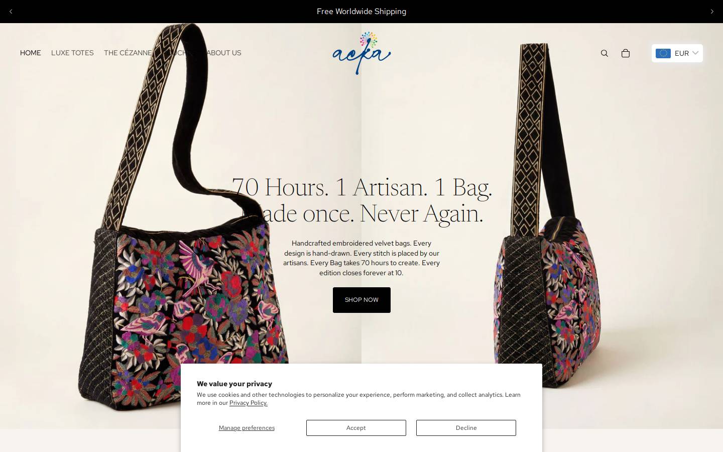 Aekabohowoman homepage screenshot