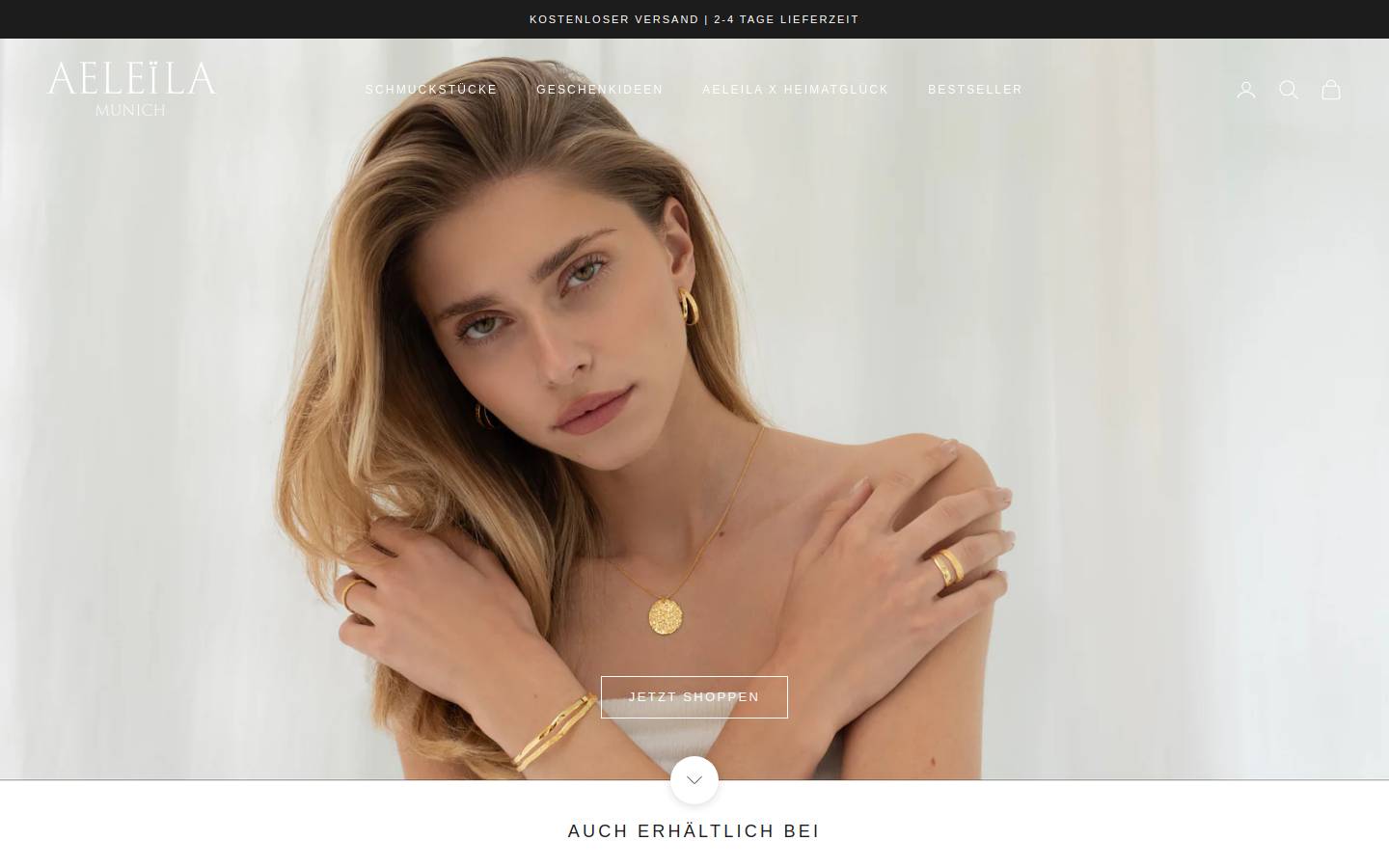 AELEILA Munich homepage screenshot
