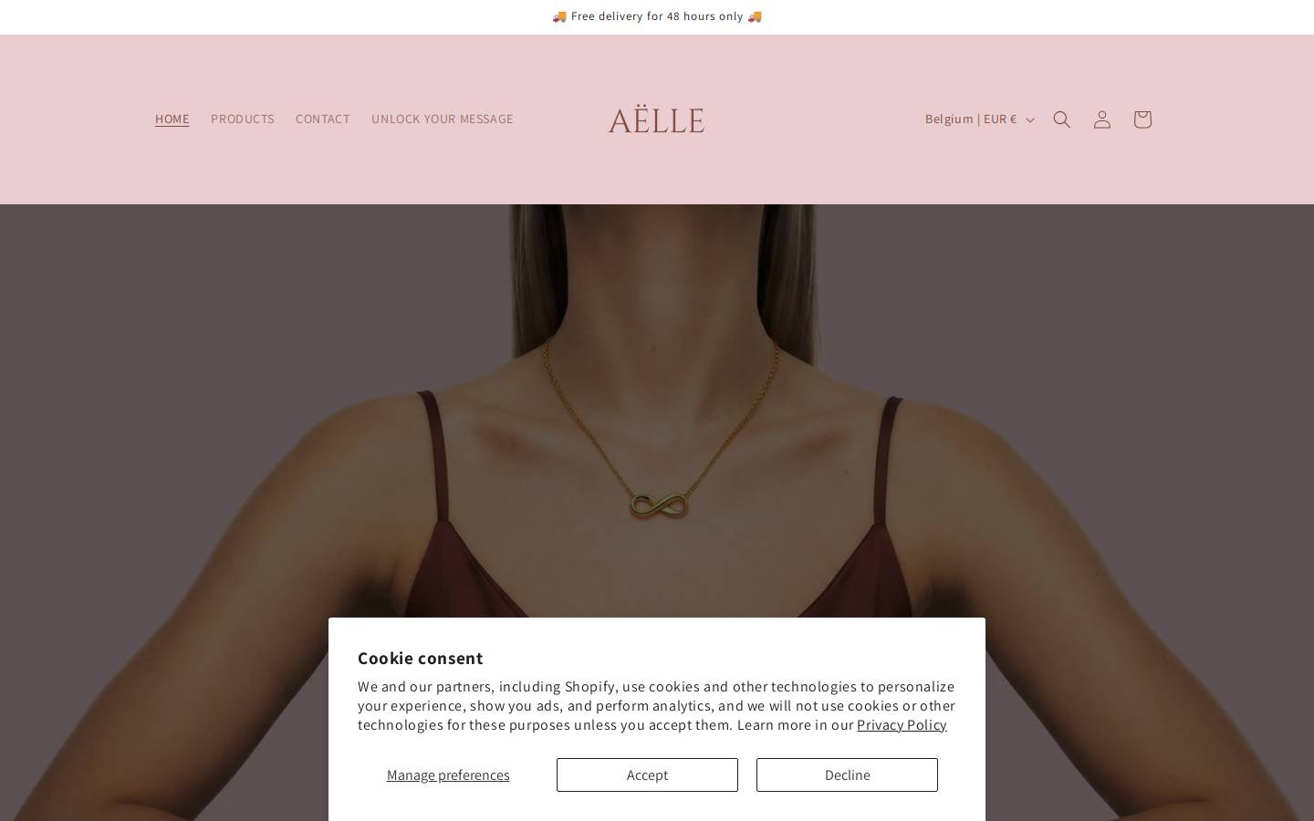 aelleparis.com homepage screenshot