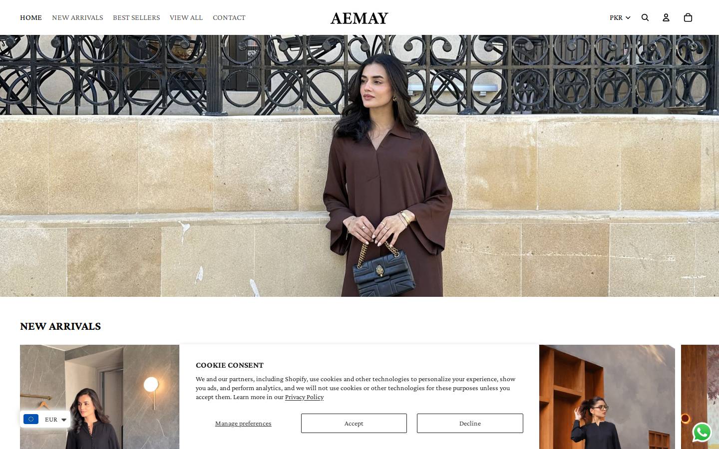 aemaystudio.com homepage screenshot