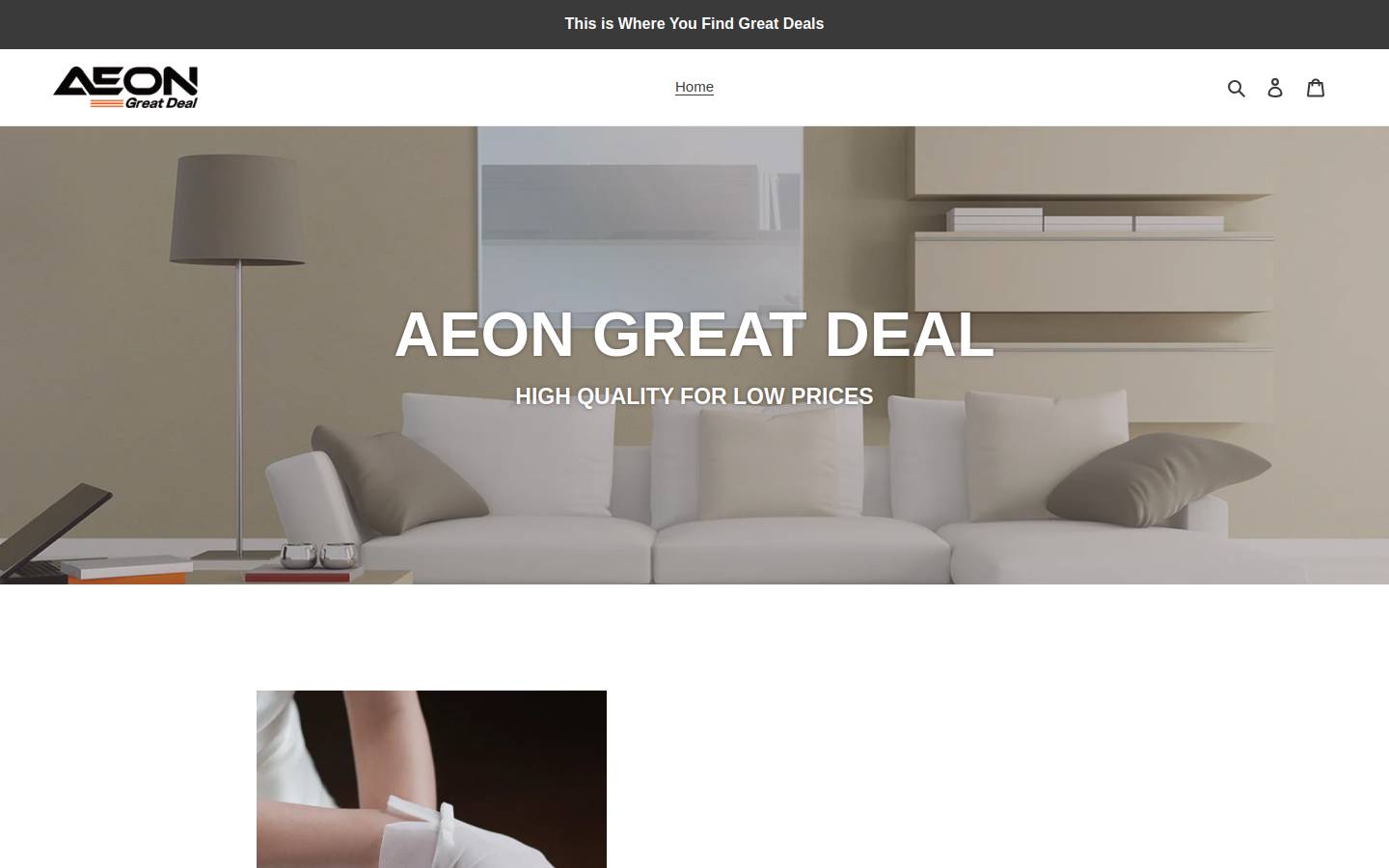 aeongreatdeal.com homepage screenshot