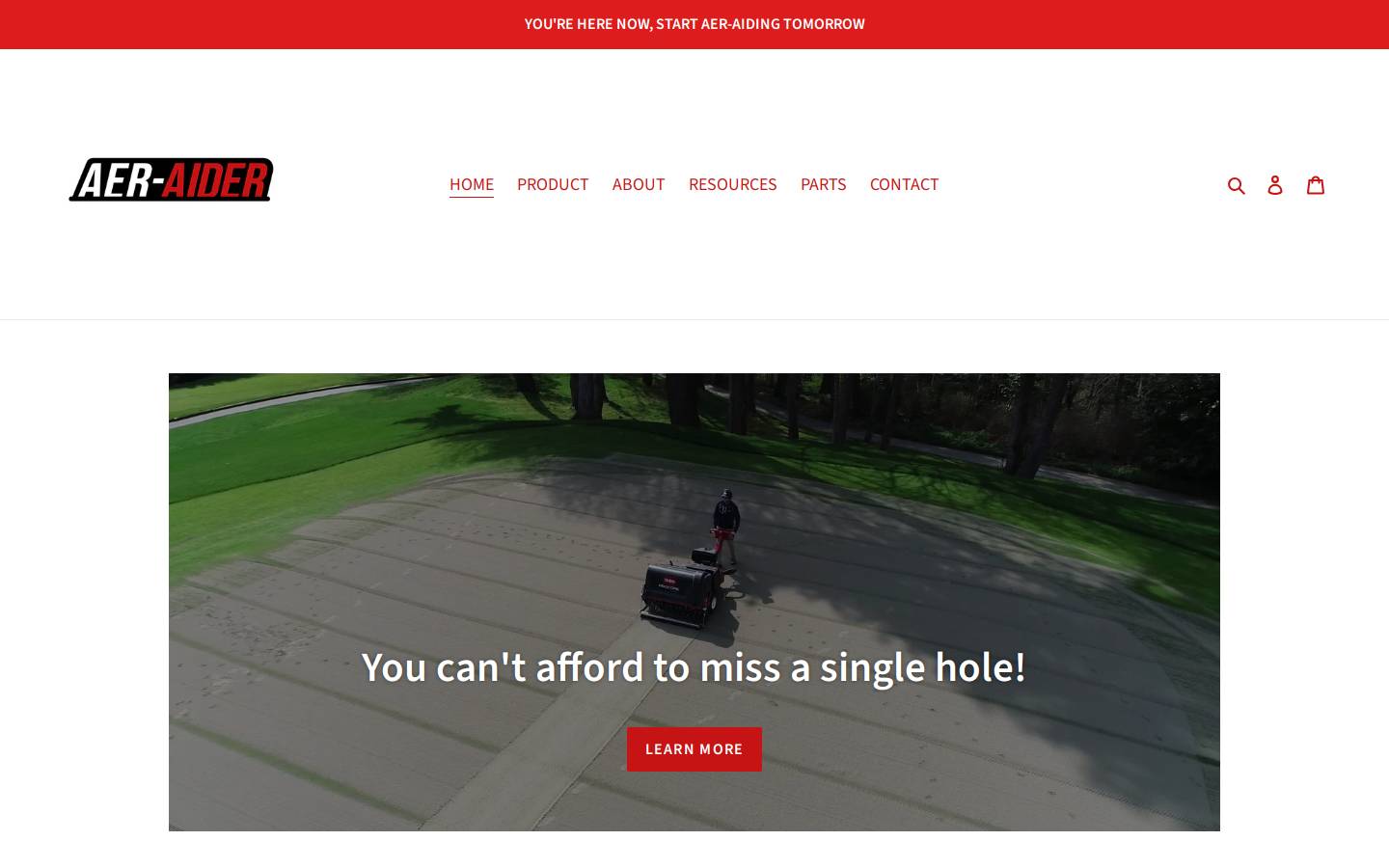 aer-aider.com homepage screenshot