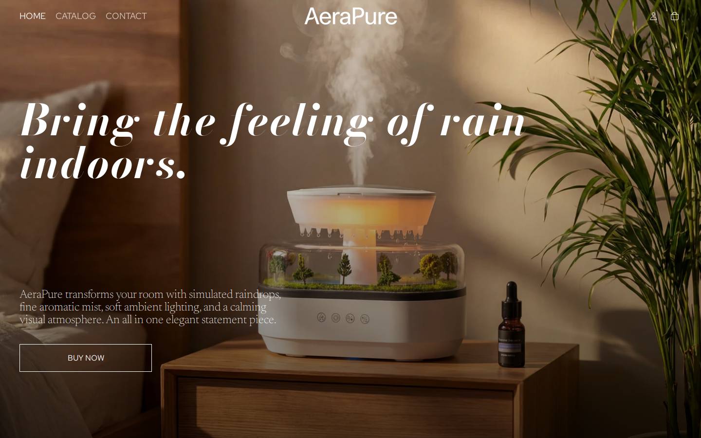 aerapure.com homepage screenshot
