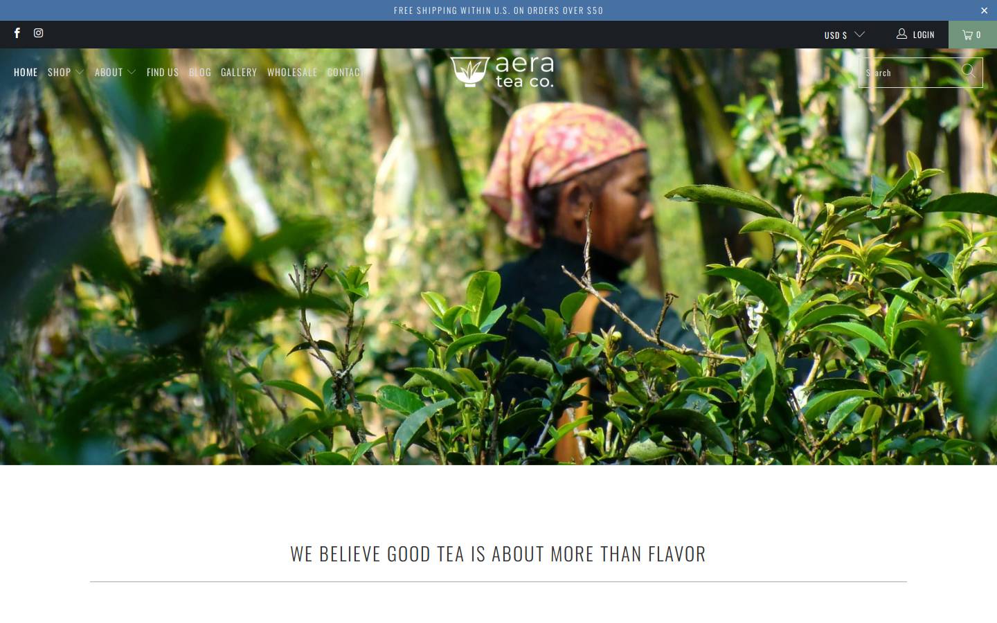 aeratea.com homepage screenshot