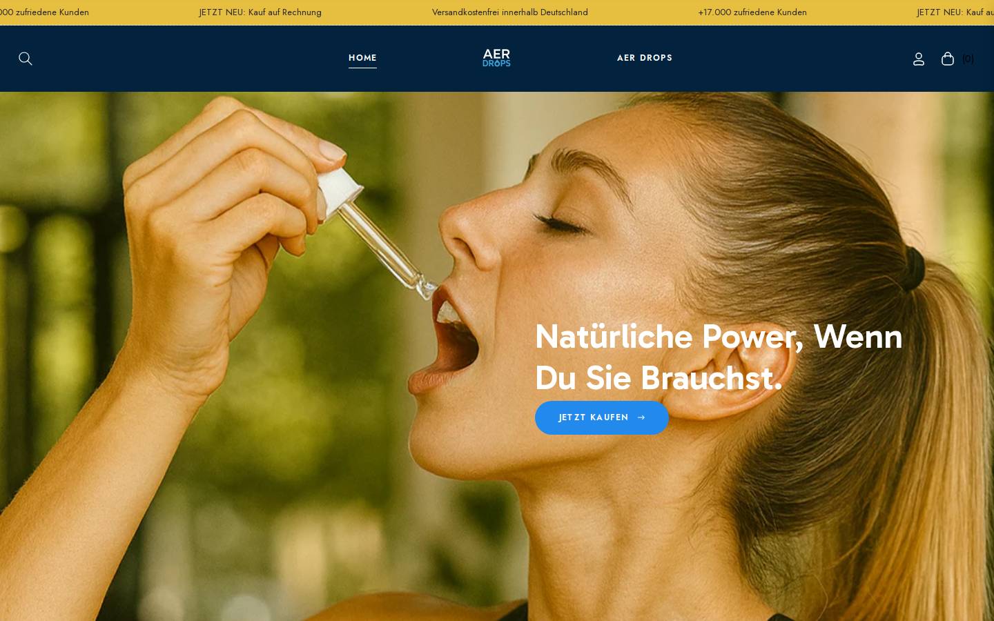 aerdrops.com homepage screenshot